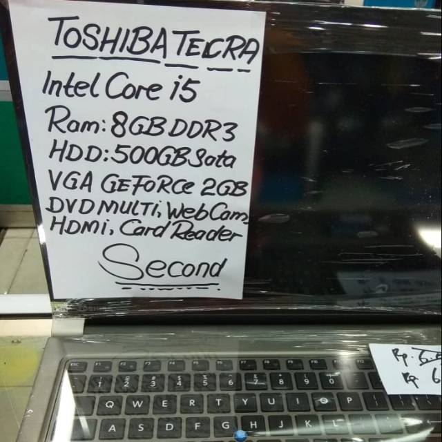 LAPTOP TOSHIBA TECRA Z50 INTEL CORE I5 8GB DDR3 500GB SATA VGA GF 2GB WEBCAM HDMI