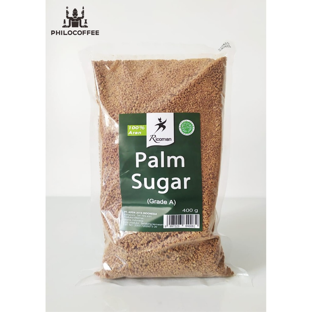 

Ricoman Palm Sugar 400g (Gula Palem) Gula Nira