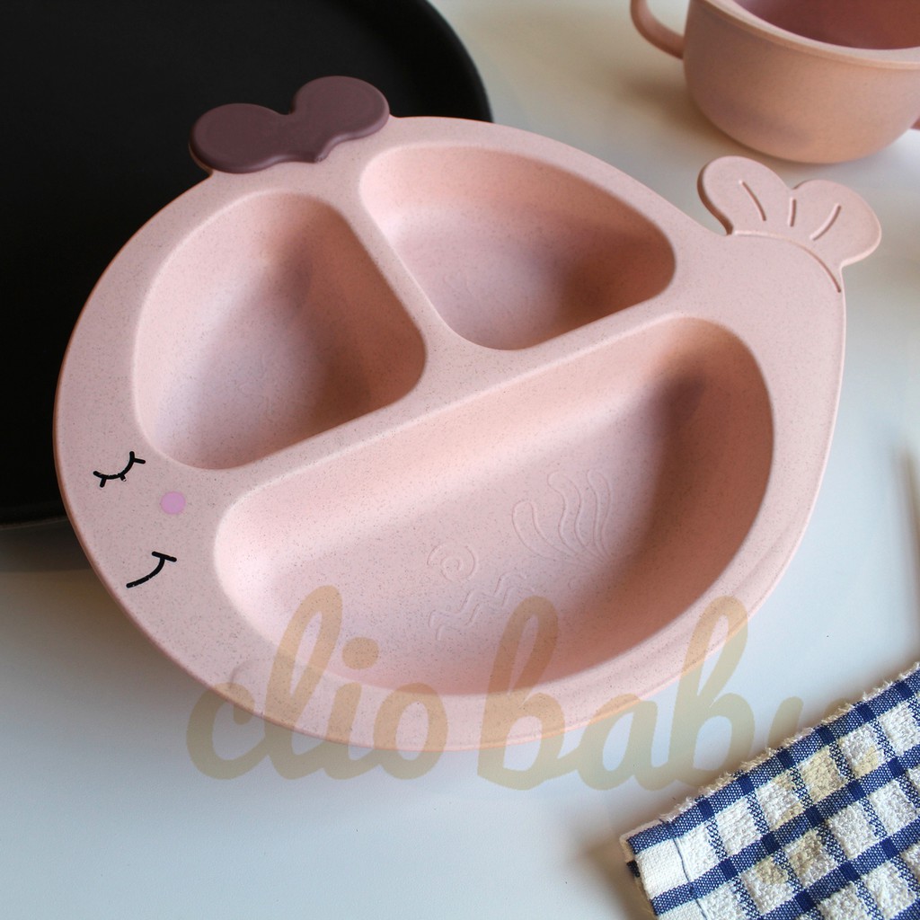 Tableware anak gambar WHALE SET Tempat makan anak lucu Perlengkapan Makan anak murah dan lengkap