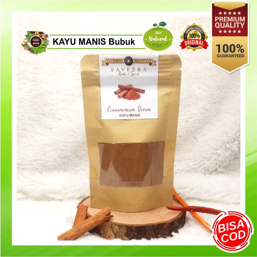 

KAYU MANIS BUBUK / SERBUK KAYU MANIS / CINNAMON POWDER MURNI non KAPSUL / non STIK ORIGINAL KUALITAS SUPER , 100% ASLI REMPAH JSR ALAMI KUALITAS PREMIUM uk. POUCH Hemat & Praktis untuk MINUMAN KESEHATAN HERBAL