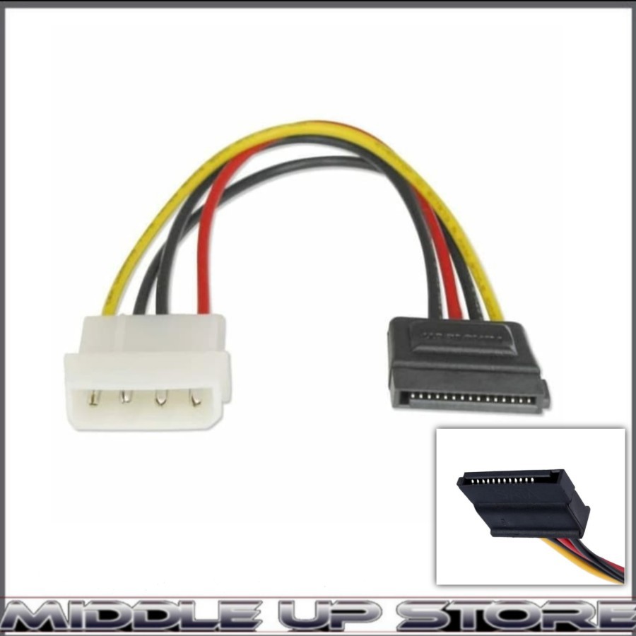 Kabel Power Molek To Sata 4pin to SATA 15pin