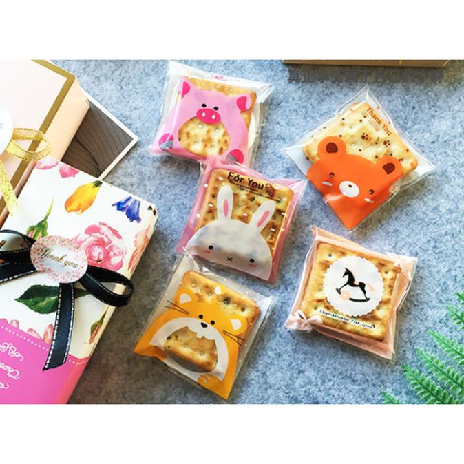 PLASTIK BUNGKUS KEMASAN COOKIES MOTIF BONEKA LUCU MURAH