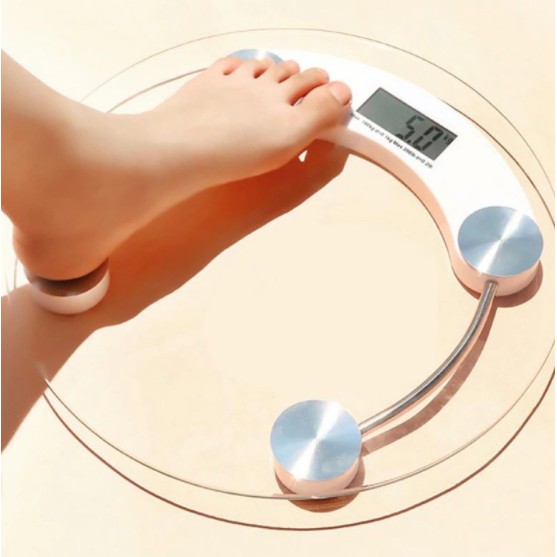 TIMBANGAN DIGITAL KACA / Personal Scale / Timbangan bulat kaca