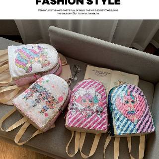 CNC Kids Tas  Ransel Anak  Sekolah Fashion Model Sequin 