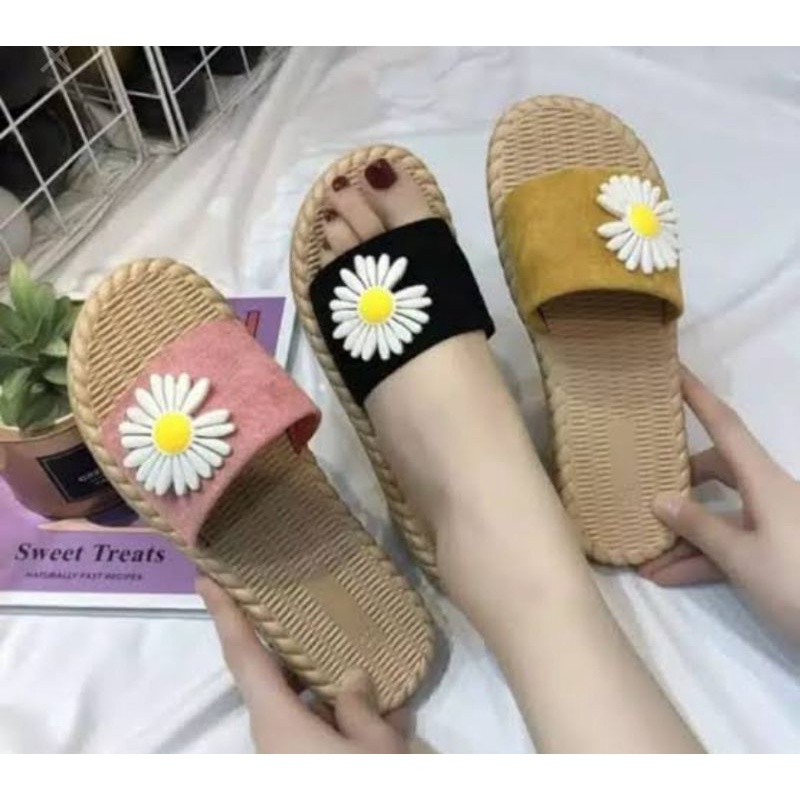 JB-Sandal Selop Motif Bunga Termurah