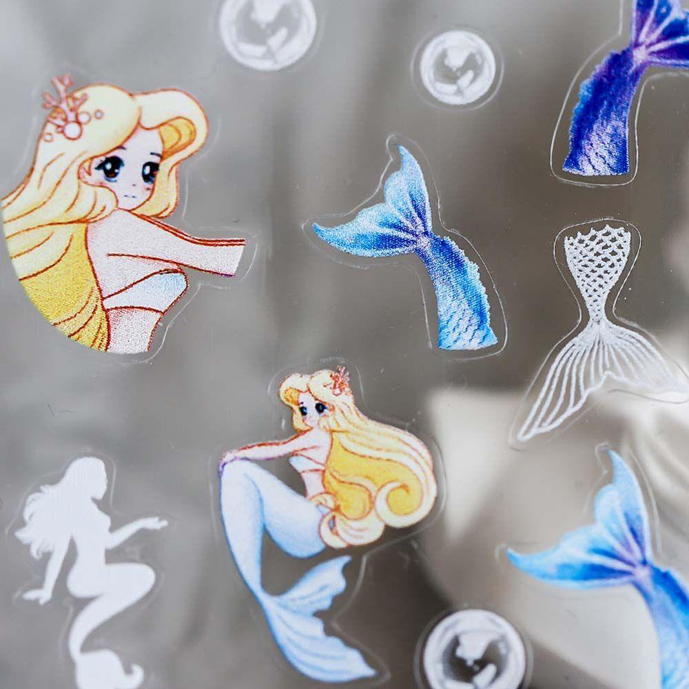 MXBEAUTY Kartun Stiker Kuku Fashion Perekat Diri Kitty Cat Manicure Aksesoris Kelinci Beruang Nail Art Dekorasi