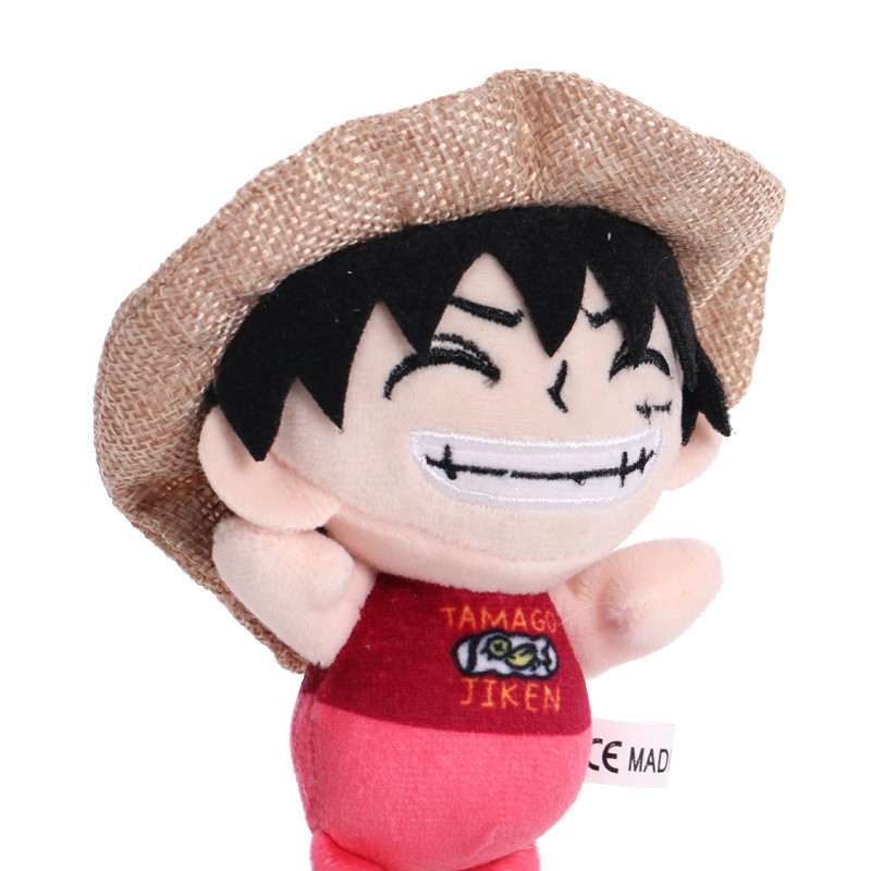 Mainan Boneka Stuffed Plush Monyet D Luffy One Piece 14cm Untuk Hadiah