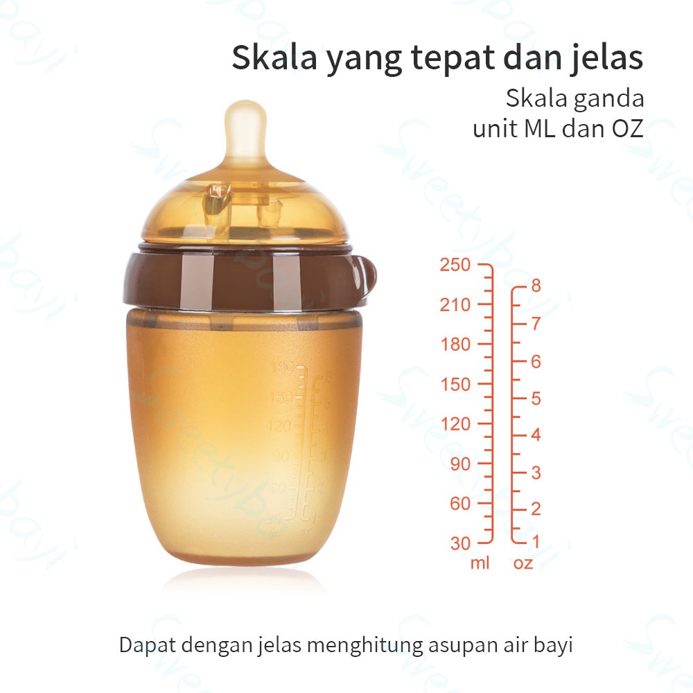 Sweetybayi PIKO botol susu bayi Leher Lebar Baby bottle silikon lembut