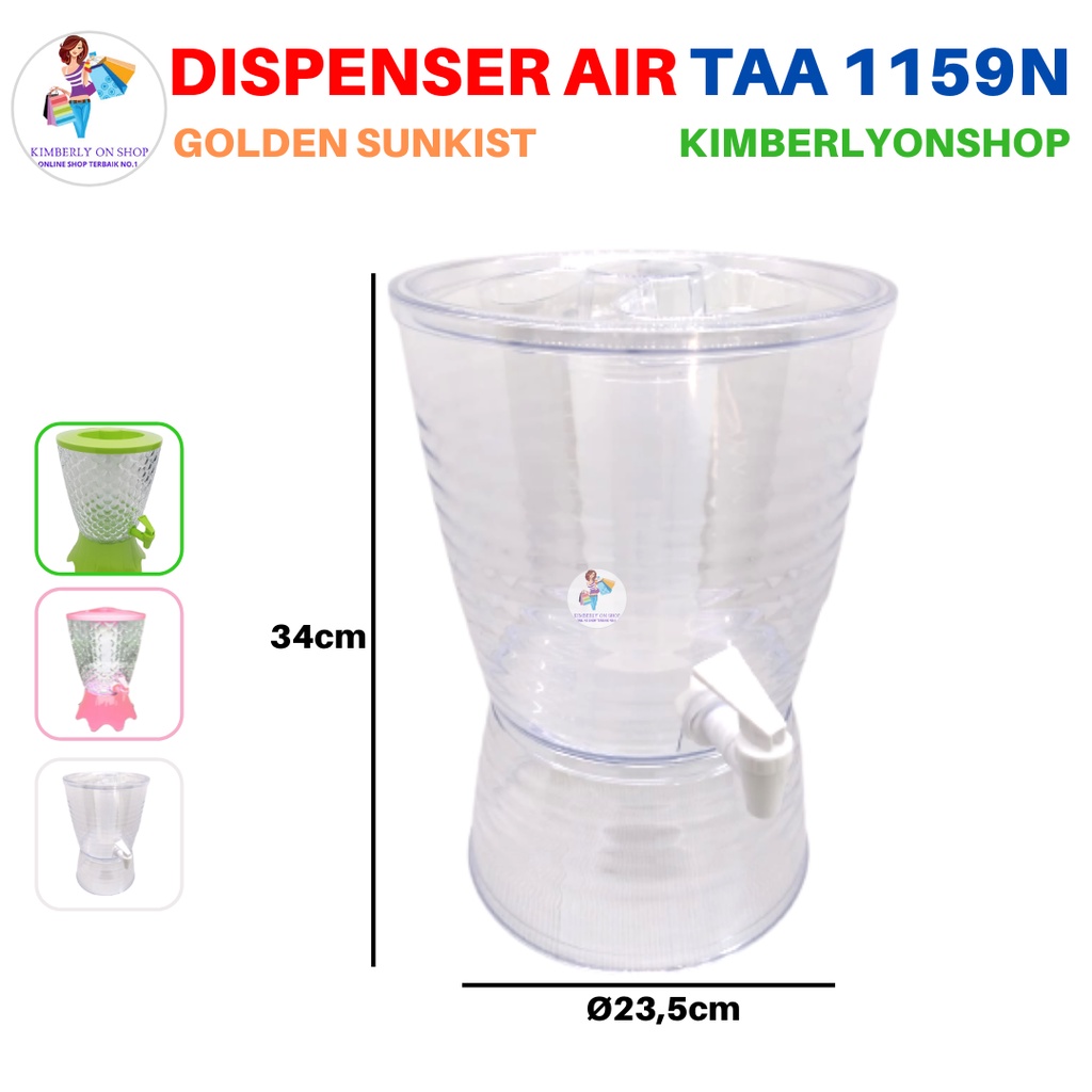 Dispenser Air Minum Tempat Air Motif Ikan Drink Jar Golden Sunkist