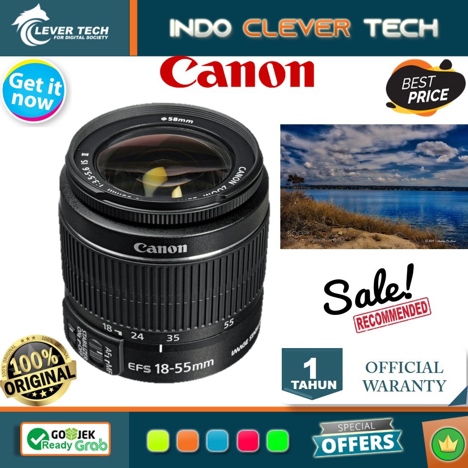 Canon EF-S 18-55mm f/3.5-5.6 IS II - Garansi Resmi