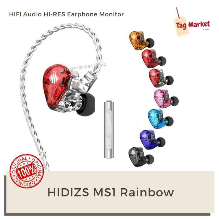 Jual Aksesories Hp Gaul Hidizs Ms1 Rainbow Hifi Audio Hi Res Earphone Monitor Hitam Murah Indonesia Shopee Indonesia