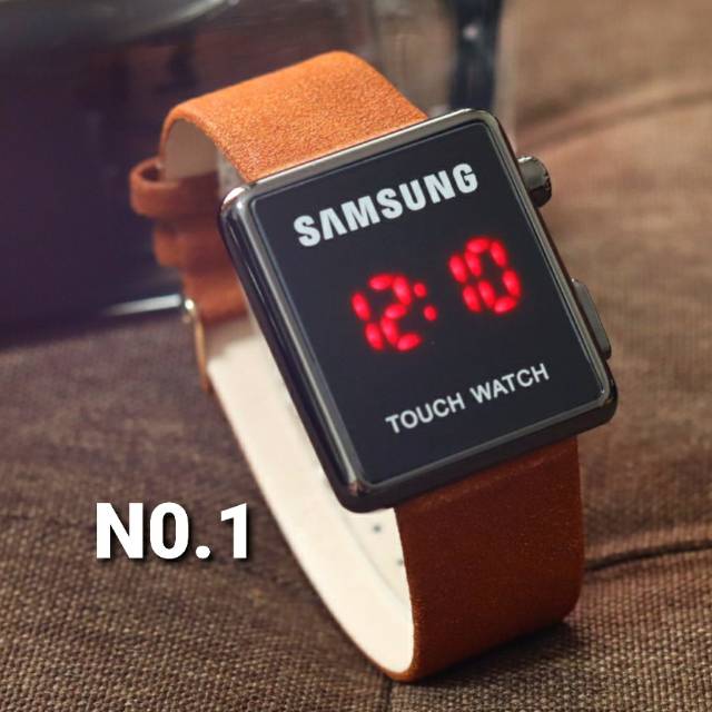 JAM TANGAN DIGITAL PRIA atau WANITA SAMSUNG TOUCH SCREEN SGH002 TALI KULIT