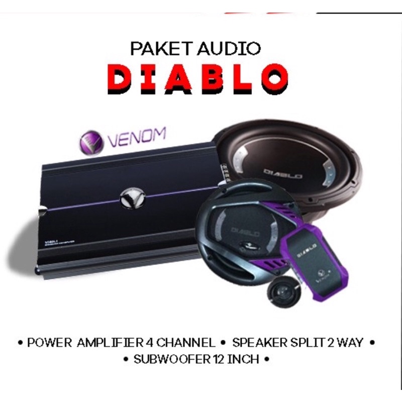Paket Audio Mobil Venom Diablo Sound Quality