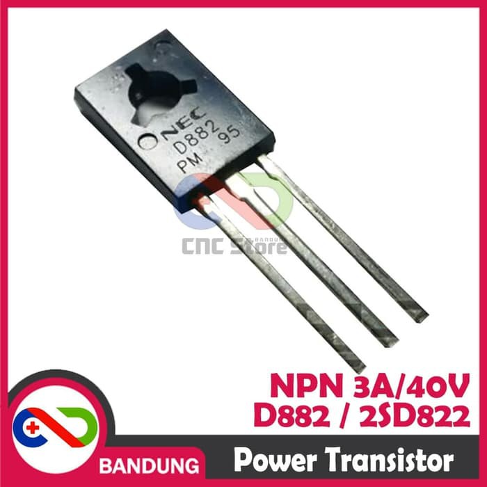 D882 2SD822 TO-126 3A/40V NPN POWER TRANSISTOR