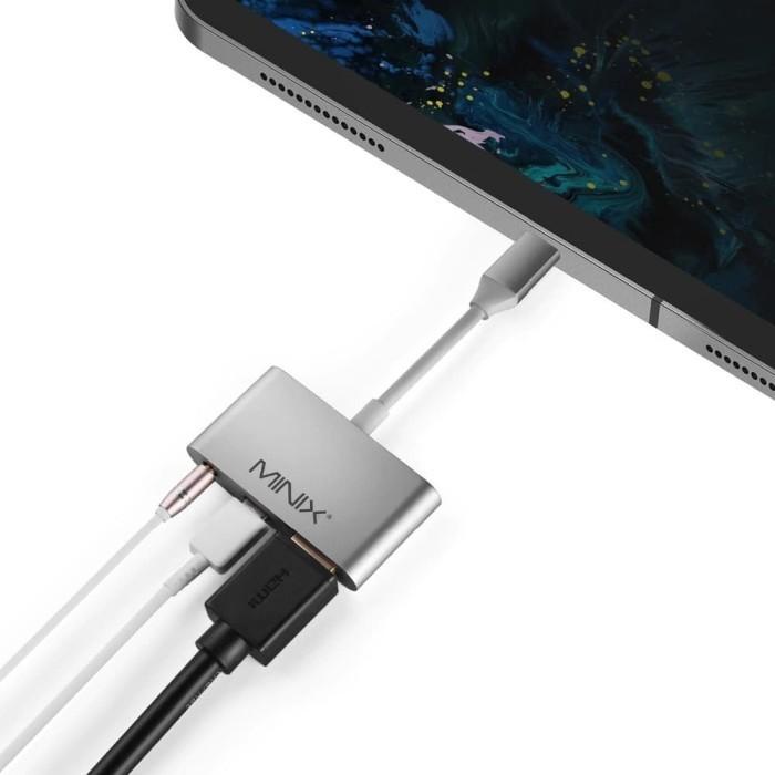 MINIX NEO C-HA - USB-C to 4K HDMI and 3.5mm Audio Jack Adapter