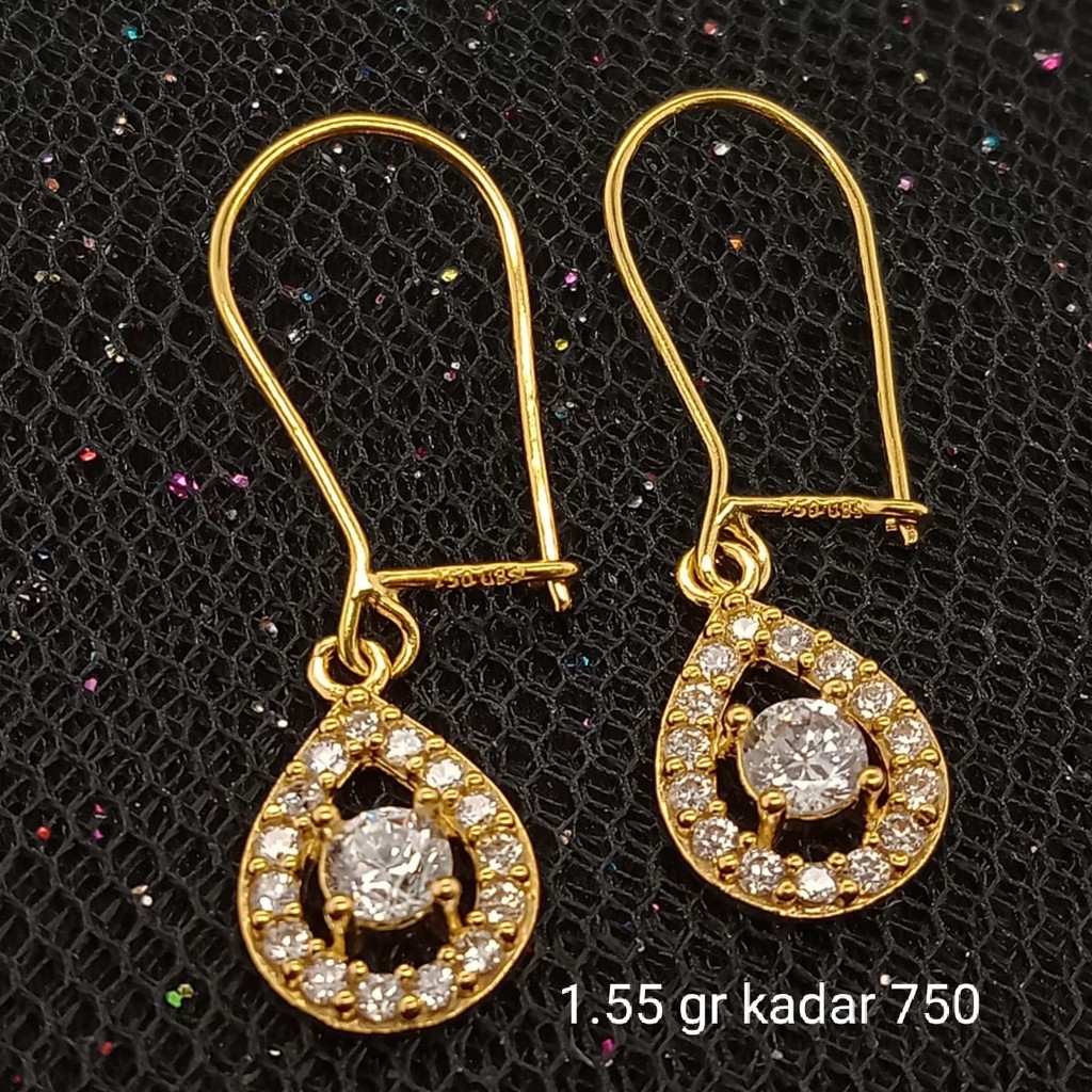 NEW Anting Emas 17K - 1.55 gr Kadar 750 - 1765