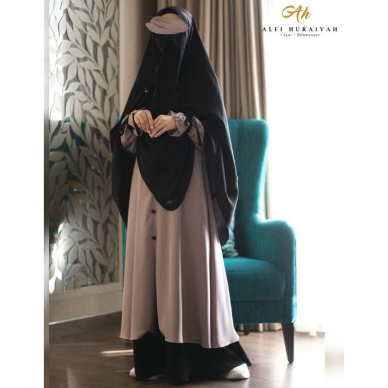 gamis senja alfi huraiyah Preloved