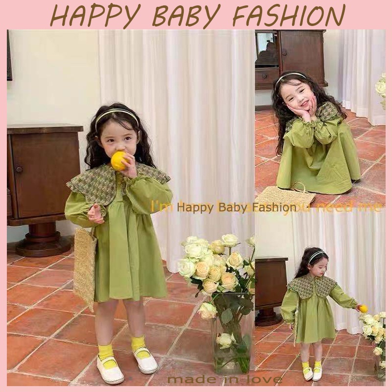 【Baru Datang!!】0-4Tahun QZ-101  Dress anak perempuan/Gaun putri lengan panjang  Fashion Anak