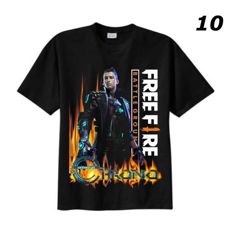 KAOS FREE FIRE ANAK LAKI LAKI DISTRO BAJU FF KAOS FF ANAK LAKI LAKI BAJU GAMES CR7 CRONO RONALDO