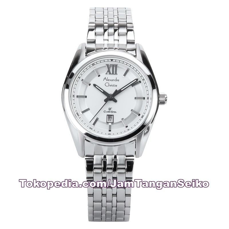 Jam Tangan Wanita Alexandre Christie AC 8501 LD BSSSL Stainless Steel