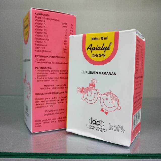 Apialys sirup (Suplemen makanan dan miltivitamin anak&bayi)