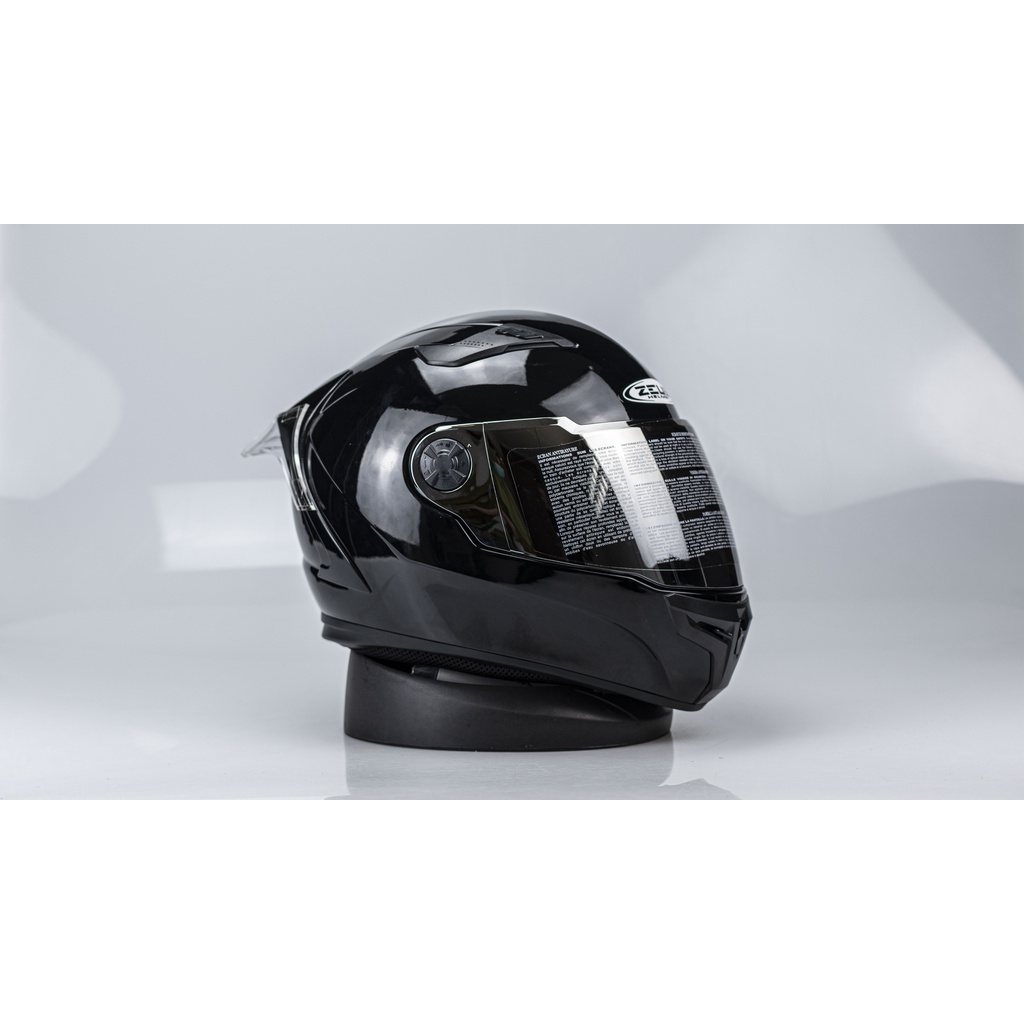 PAKET GANTENG HELM MOTOR ZEUS 813 ZS813 BLACK HELM IMPORT ORI SNI