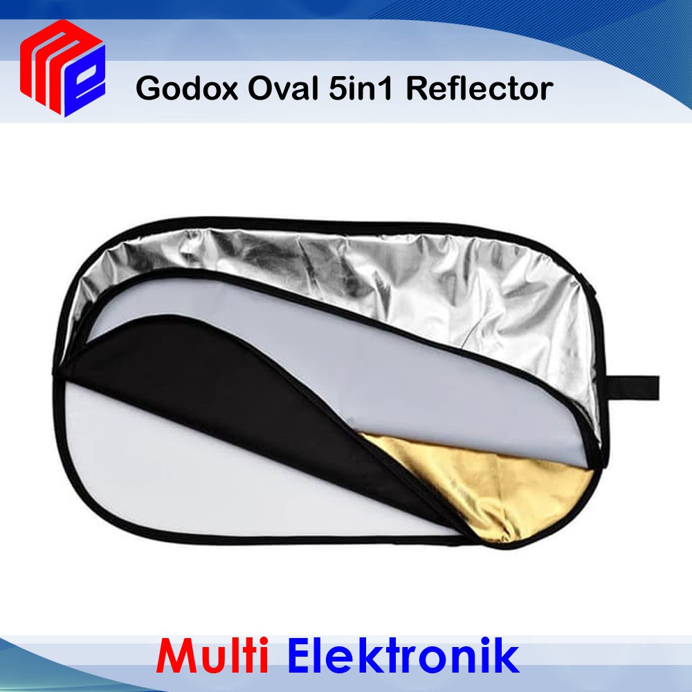 Reflektor Oval 5-In-1 Collapsible Reflector Oval Size 120x180Cm