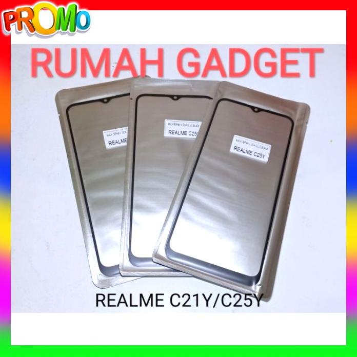 Acc Hp Kaca Depan Lcd+Lem Oca Realme C20 Realme C21Y Realme C25Y