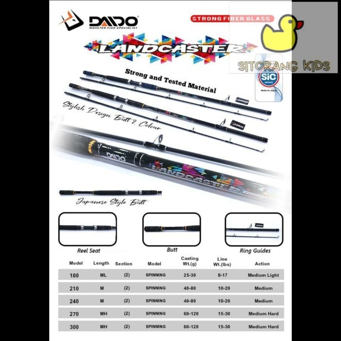 [Promo] Joran Daido Landcaster 270 300 Karangan Laut Bahan Composite