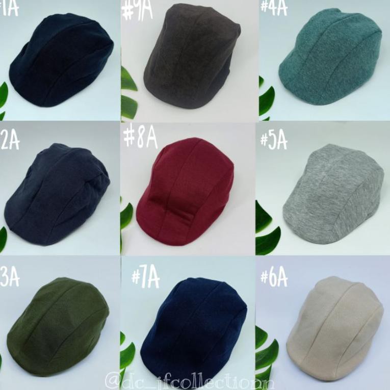 5.5 Promo >> Topi Flat Cap Balita dan Anak Gratis Bordir Nama Topi Kodok Topi Copet