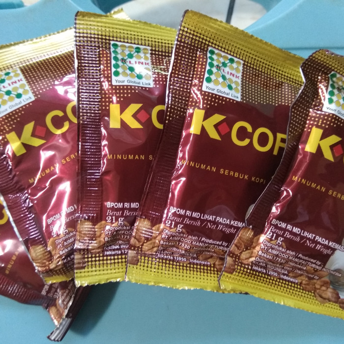 Kopi Kuat Tahan Lama Coffe Gingseng K-Link isi 5 sachet