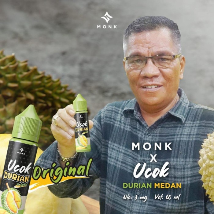 Ucok Durian 60ml 3mg 6mg by Monk x Ucok Durian Medan