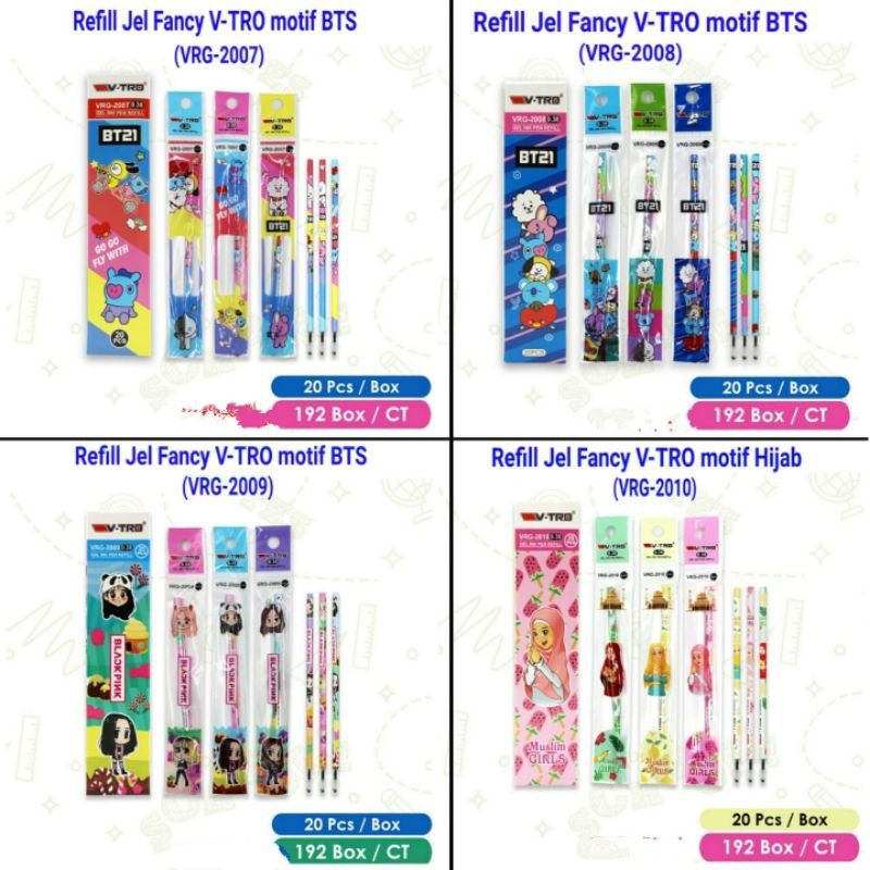 

1pcs Refiil pen gel Fancy size 0.5mm