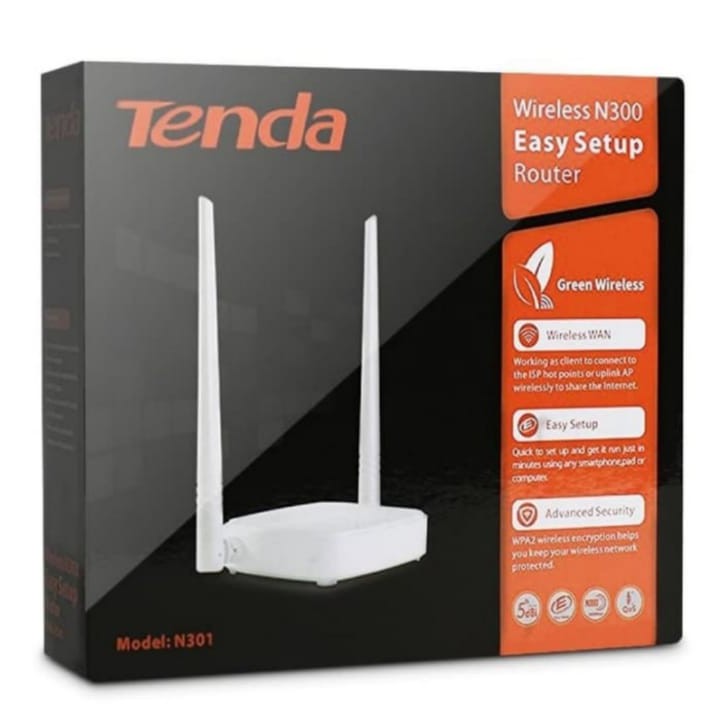 Tenda N301 Wireless N300 Easy Setup Router 300Mbps