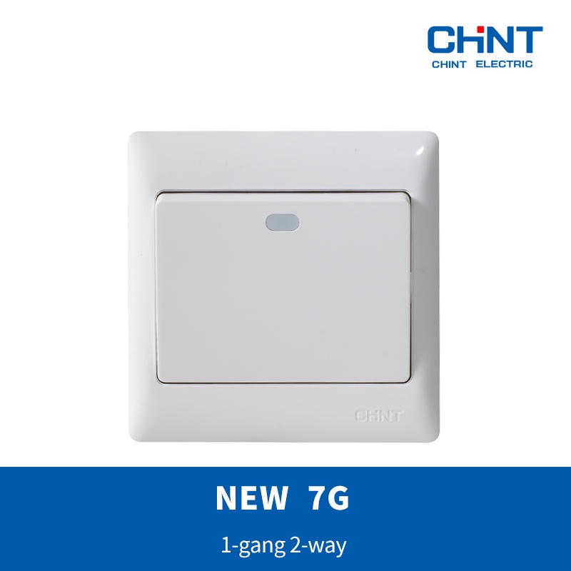 CHINT  NEW7G - WHITE 1-gang 2-way switch / saklar