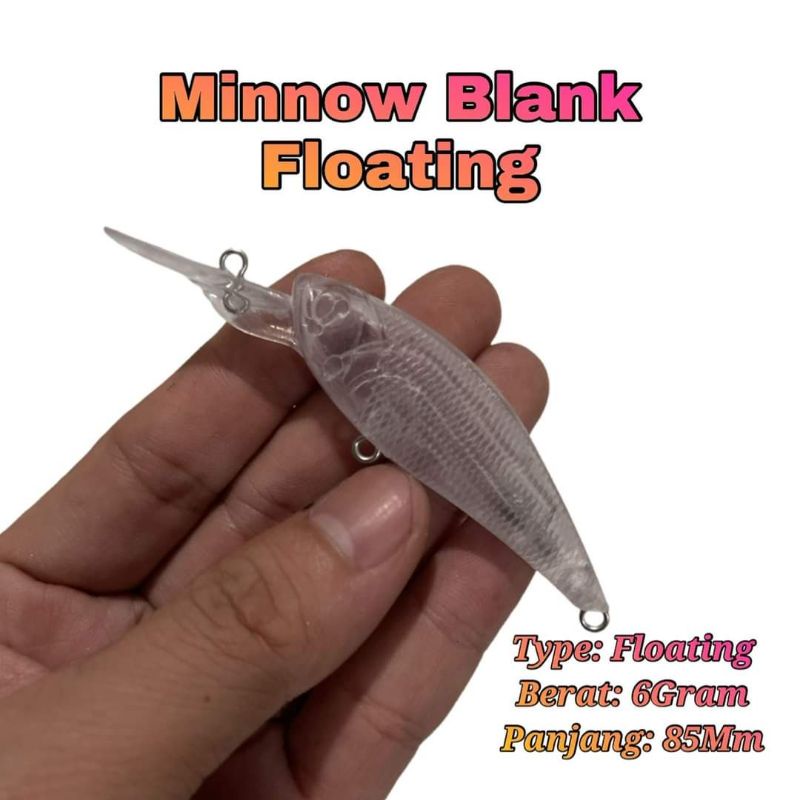 Minow blank floating 6gr costum ultralight maker