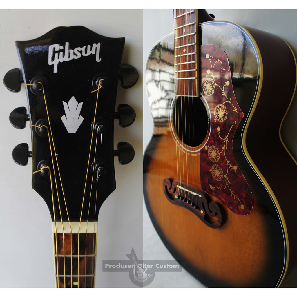 Gitar Gibson J200 Akustik Elektrik Custom