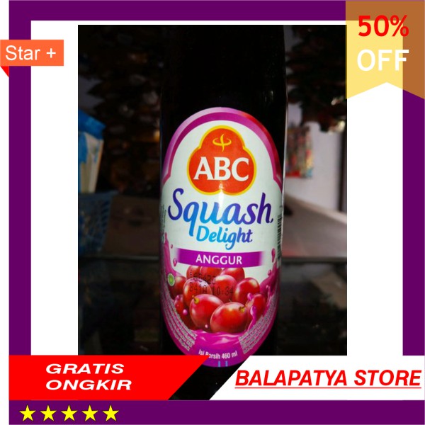 

BEST SELLER !!! ABC squash delight sirup rasa anggur 525ml