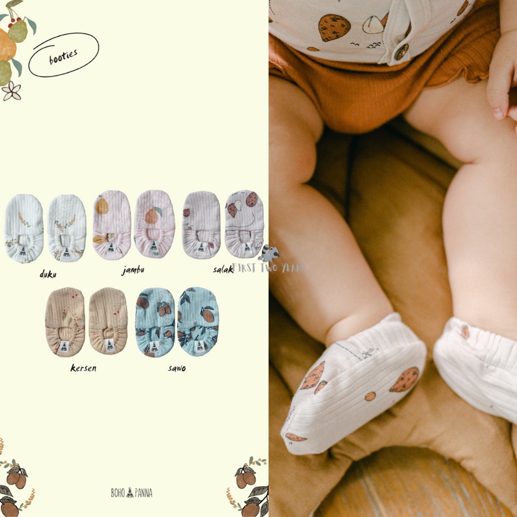 Bohopanna - Booties Motif / Sepatu Bayi 0-6 Bulan