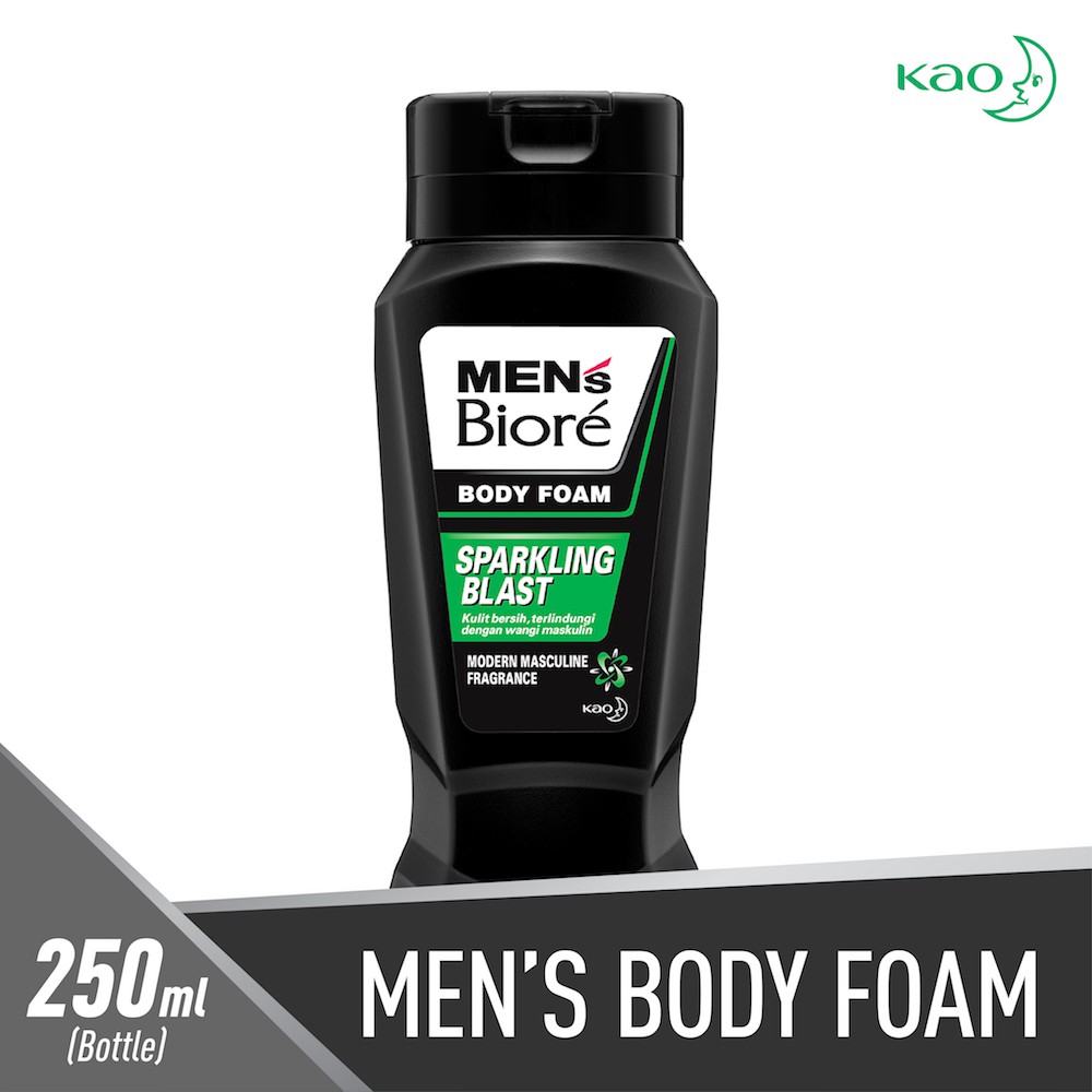 Men's Biore Body Foam Sparkling Blast Bottle 250 mL