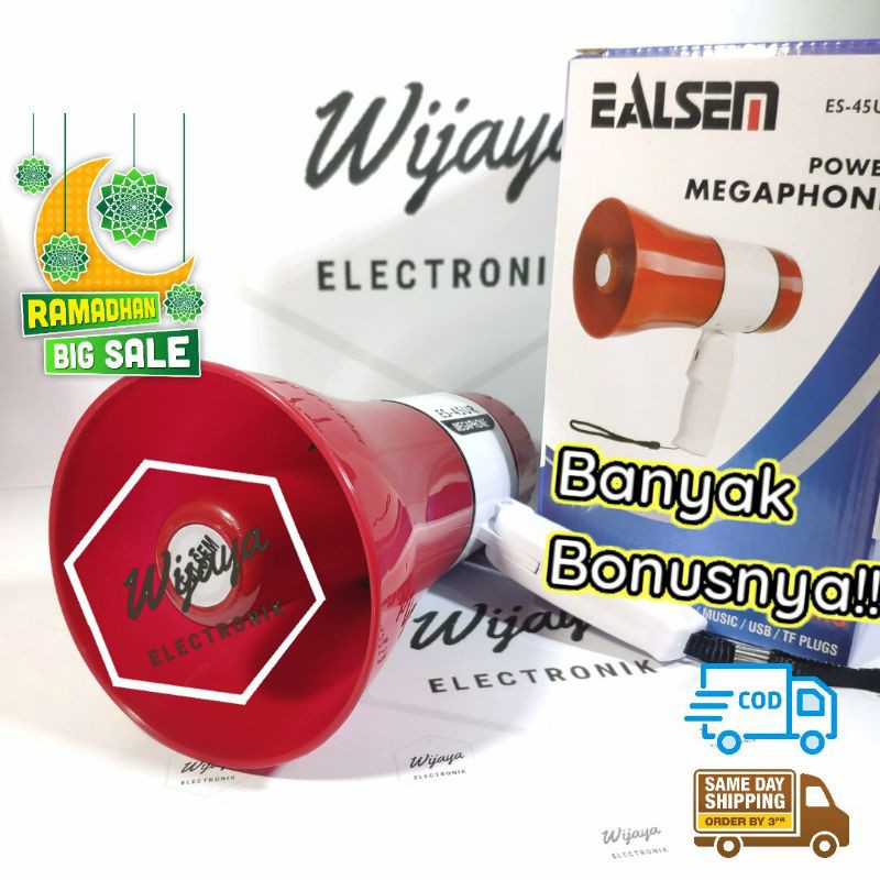 TOA Megaphone Speaker Ealsem Multifungsi Baterai Charge