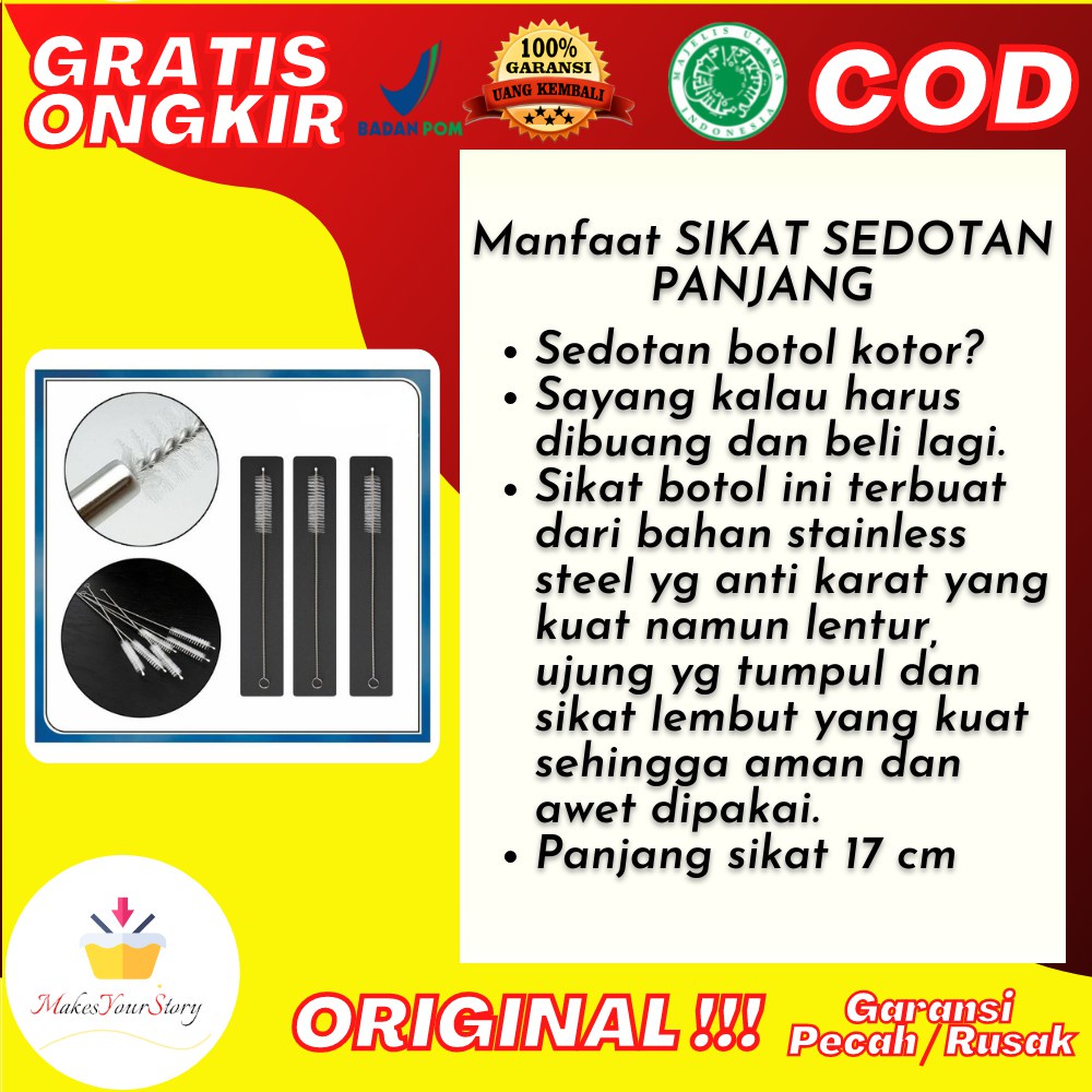 

SIKAT SEDOTAN PANJANG BAYI STAINLESS KECIL STRAW BRUSH BOTOL