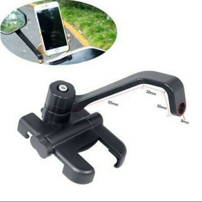 Phone holder hp motor handphone spion bahan besi