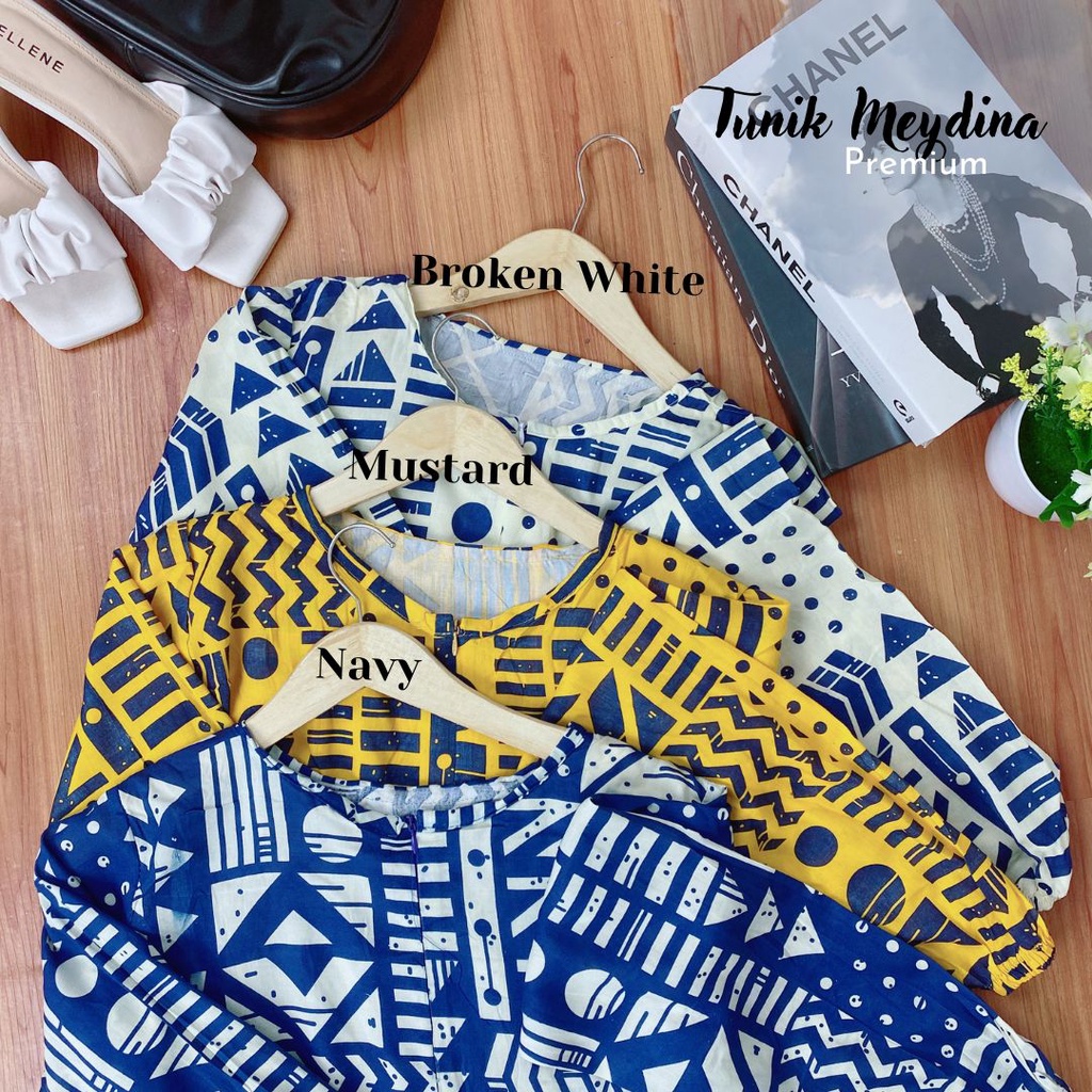 Tunik Rayon Zarrah Meydina Macan busui Macan Kerah Katus