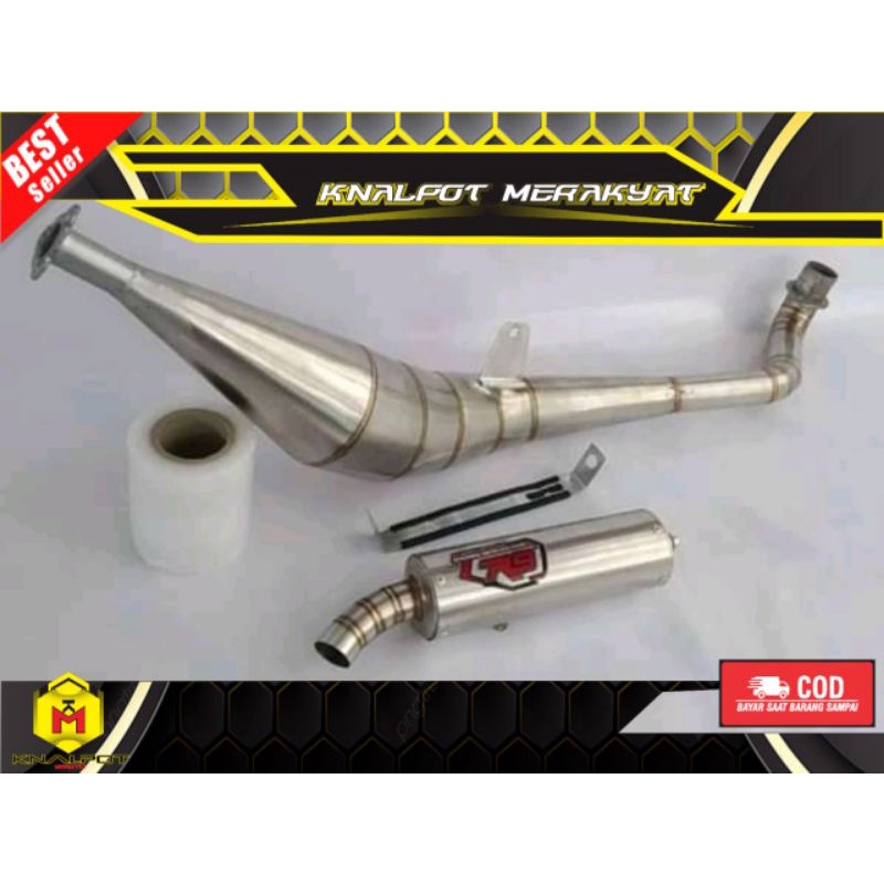 knalpot fizr f1zr force 1 standar racing kolong sampinh stenlis merek r9