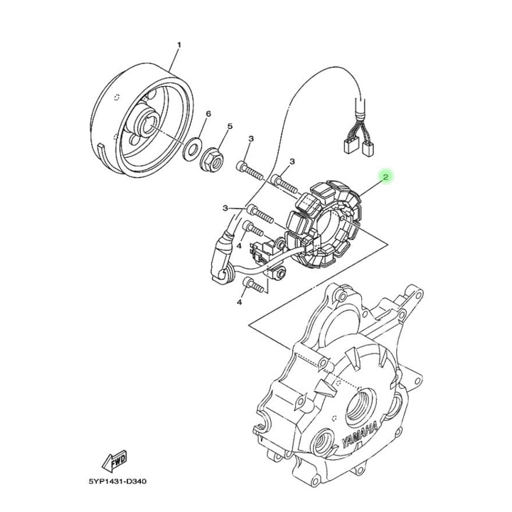 STATOR ASSY SPOOL SPULL SPUL JUPITER MX OLD NEW ASLI ORI YAMAHA 1S7 H1410 01