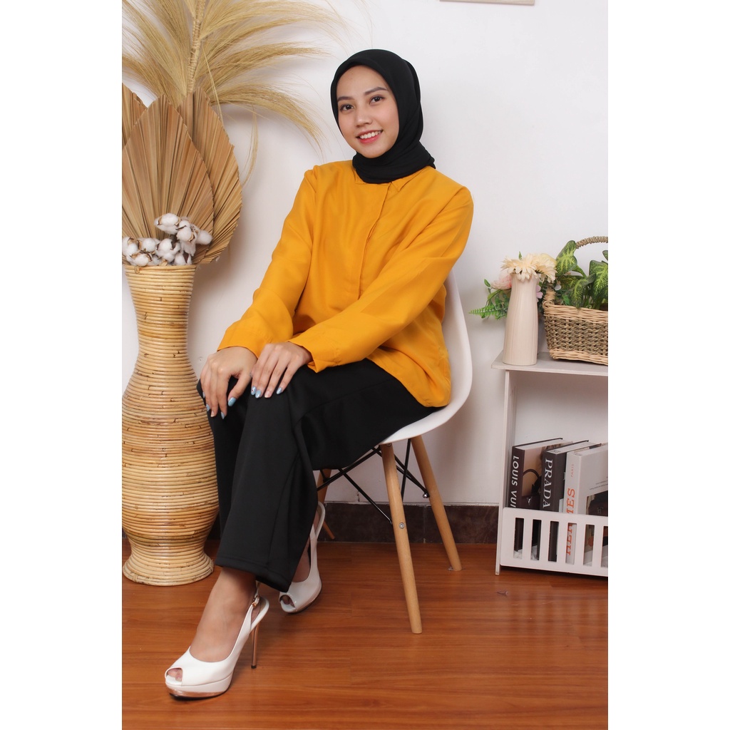 RX Fashion - Flowing Oversize / Kemeja Wanita - BN