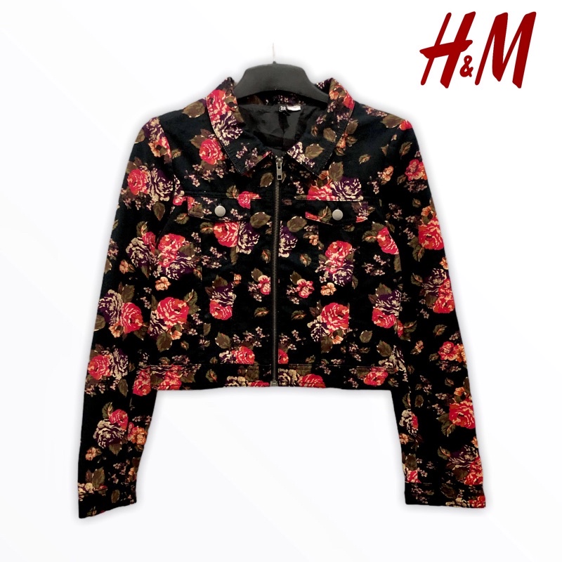 h&m crop floral