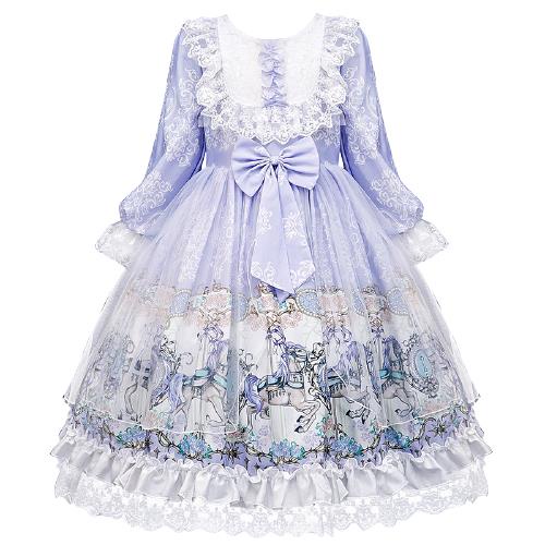 Girls Lolita skirt 2021 girls autumn new children's clothes Lolita children's skirt student Princess