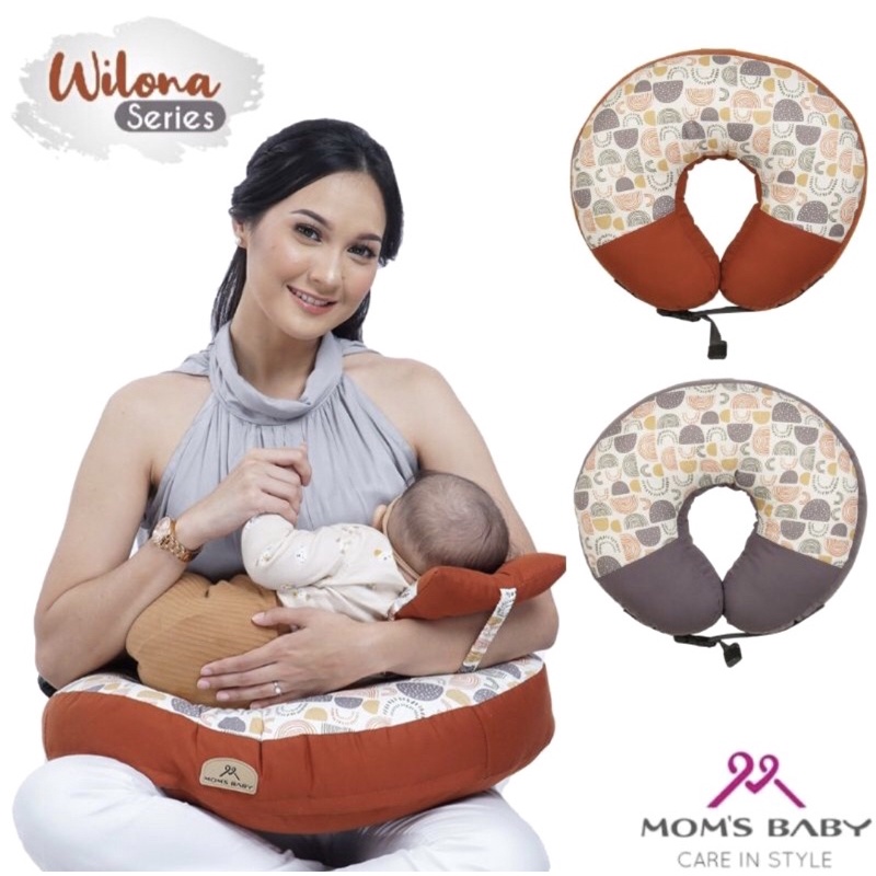 Moms Baby Bantal Menyusui WILONA | AURORA | CLOUDY | WOODY SERIES